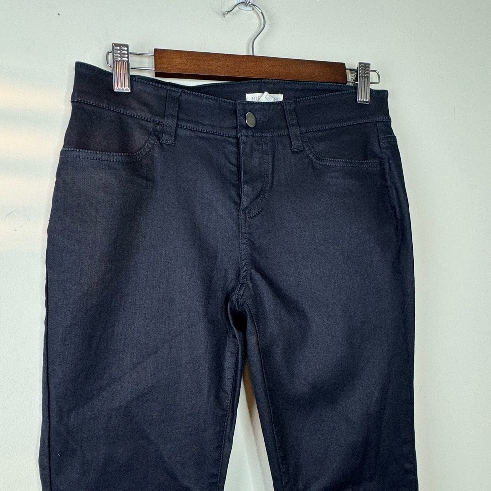 Eileen Fisher Black Skinny Jeans Size 4 - Picture 3 of 6